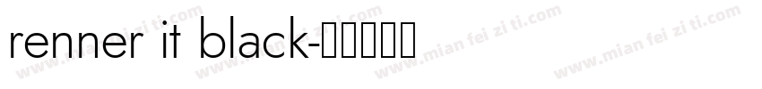 renner it black字体转换